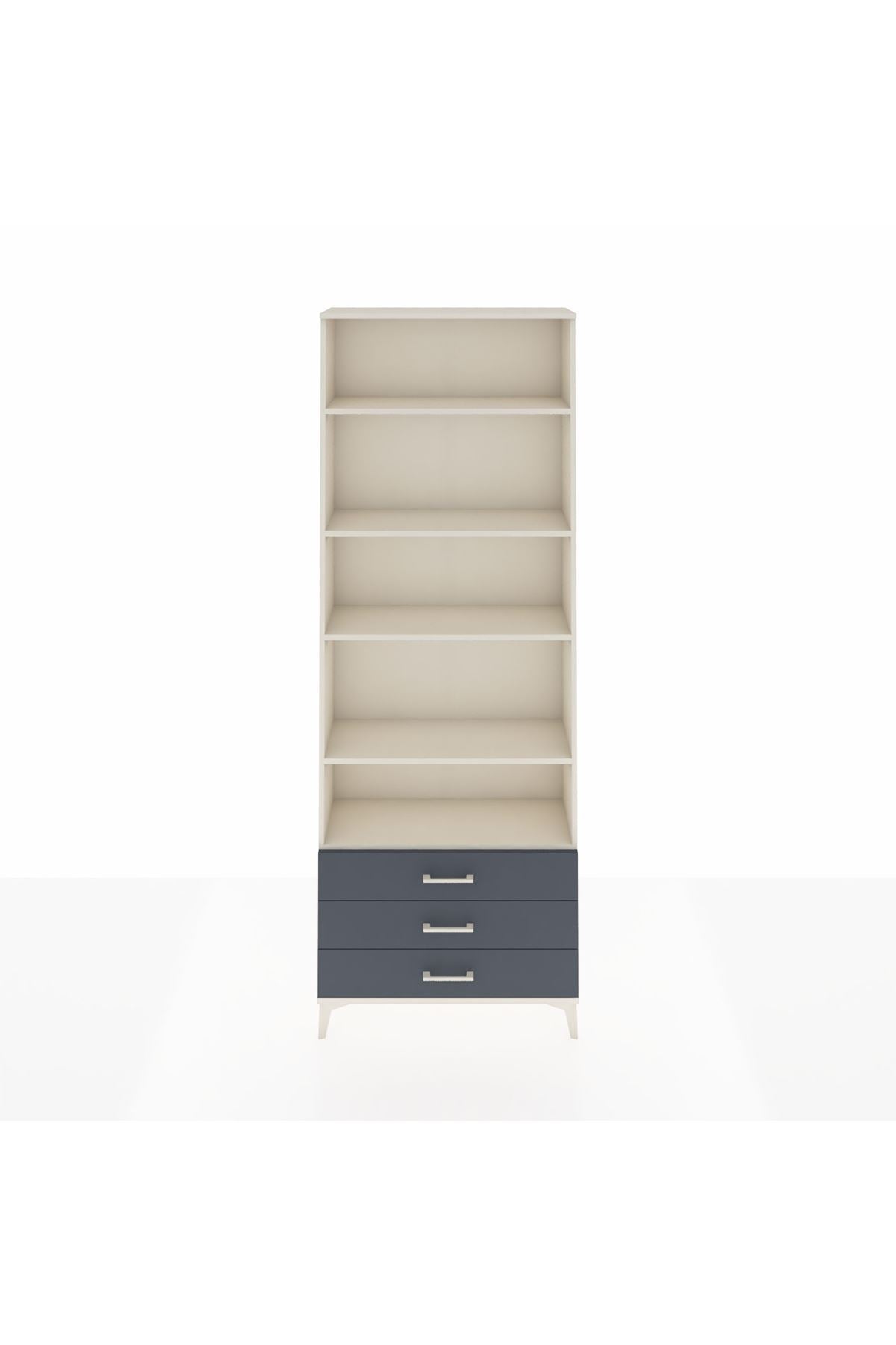 Arges Dolap 5 Raflı 3 Çekmeceli 88x30x243 - S33M264V2A