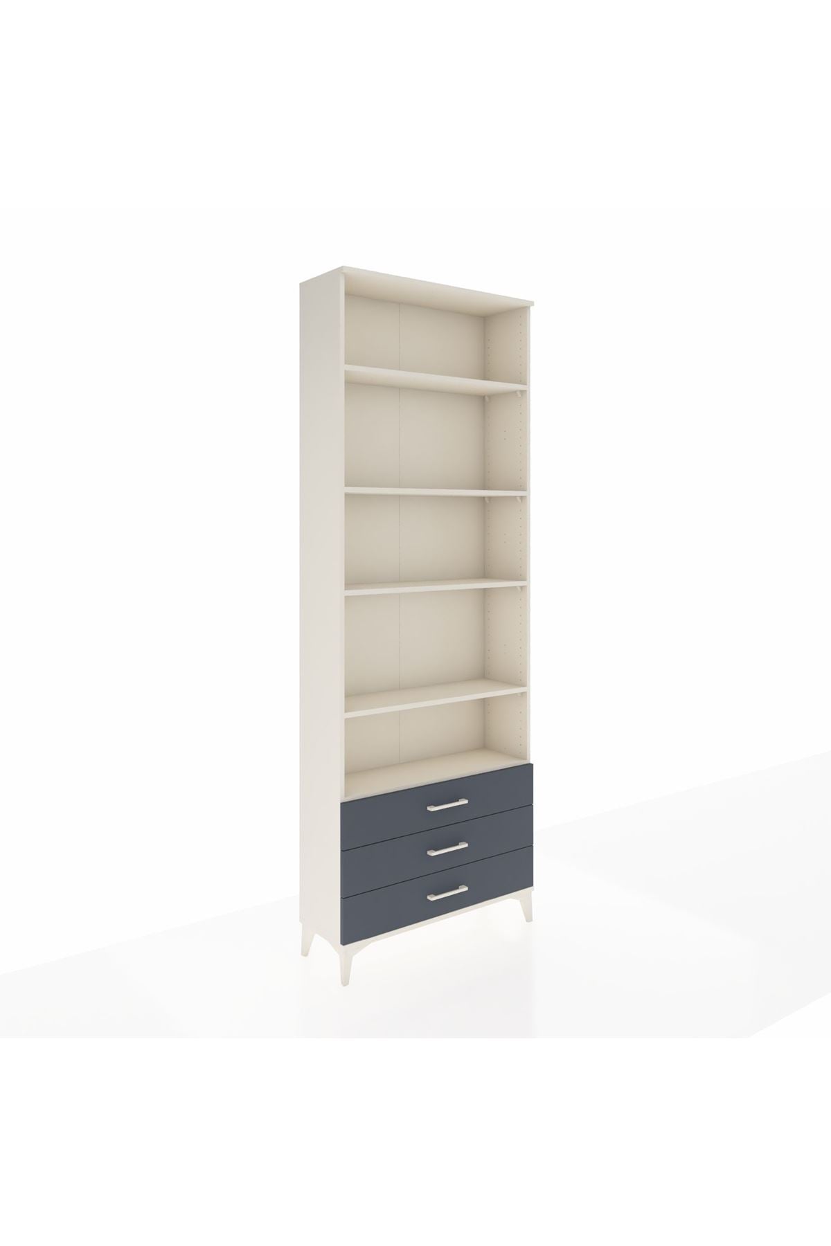 Arges Dolap 5 Raflı 3 Çekmeceli 88x30x243 - S33M264V2A