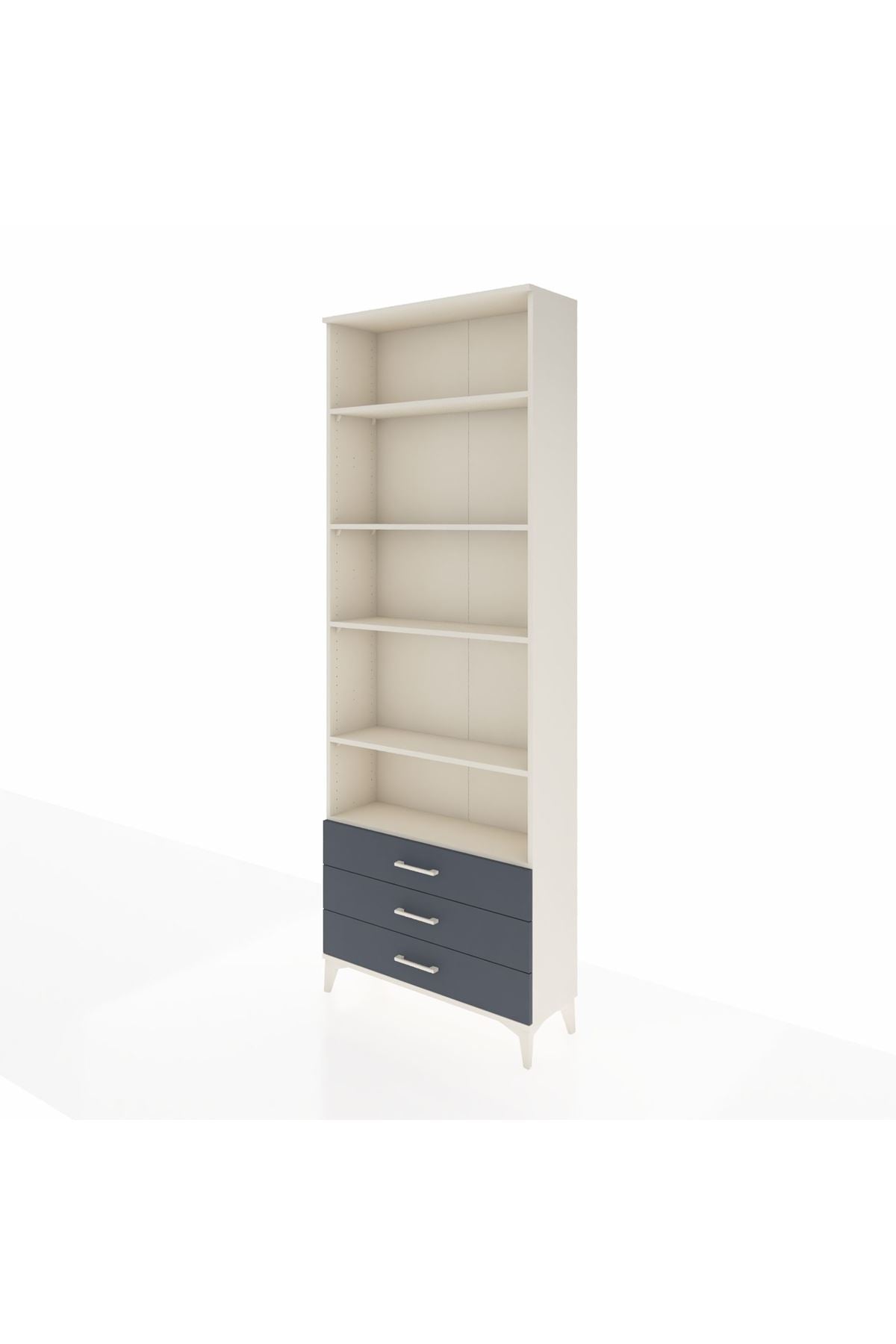 Arges Dolap 5 Raflı 3 Çekmeceli 88x30x243 - S33M264V2A