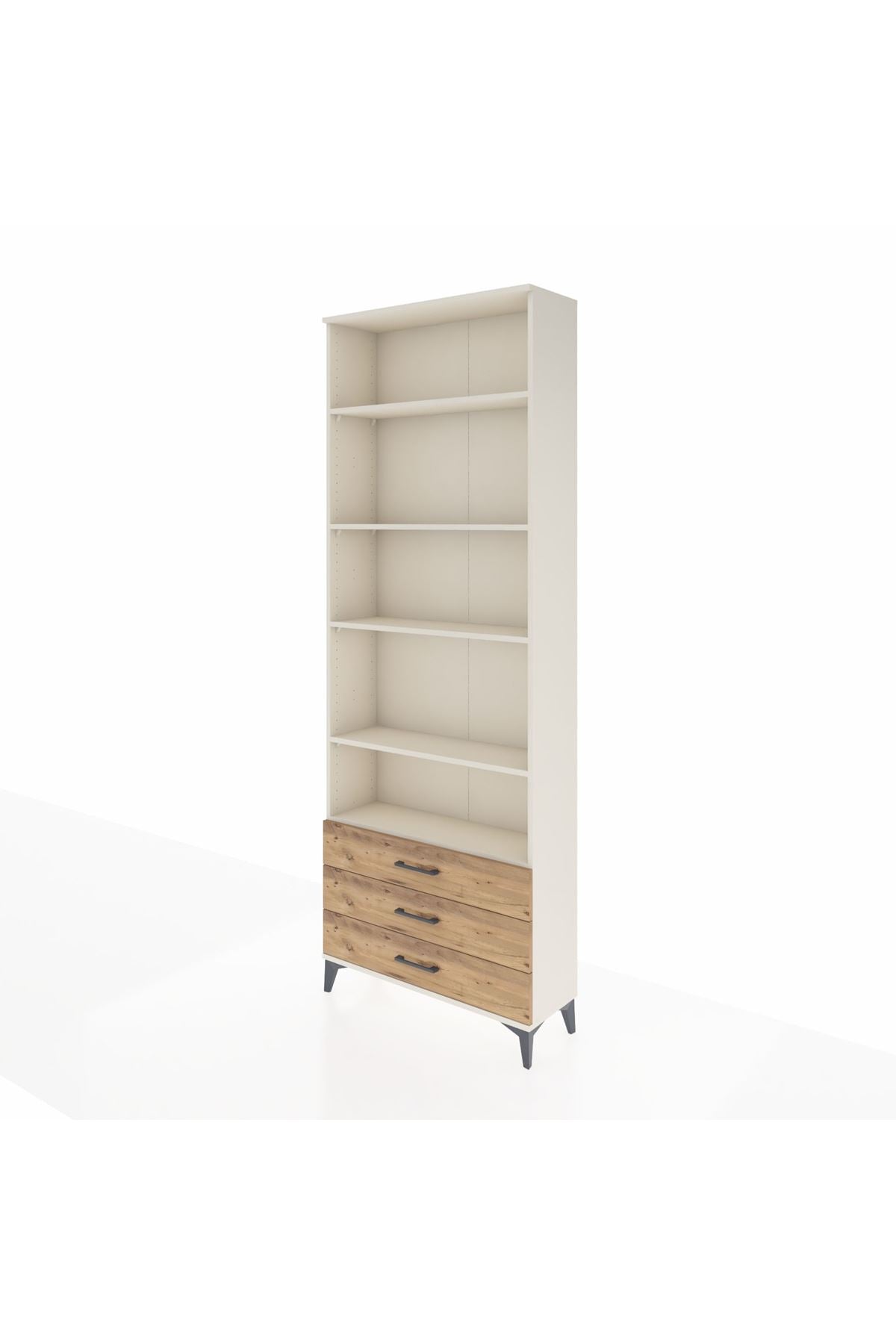 Arges Dolap 5 Raflı 3 Çekmeceli 88x30x243 - S33M264V3A