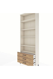 Arges Dolap 5 Raflı 3 Çekmeceli 88x30x243 - S33M264V3A