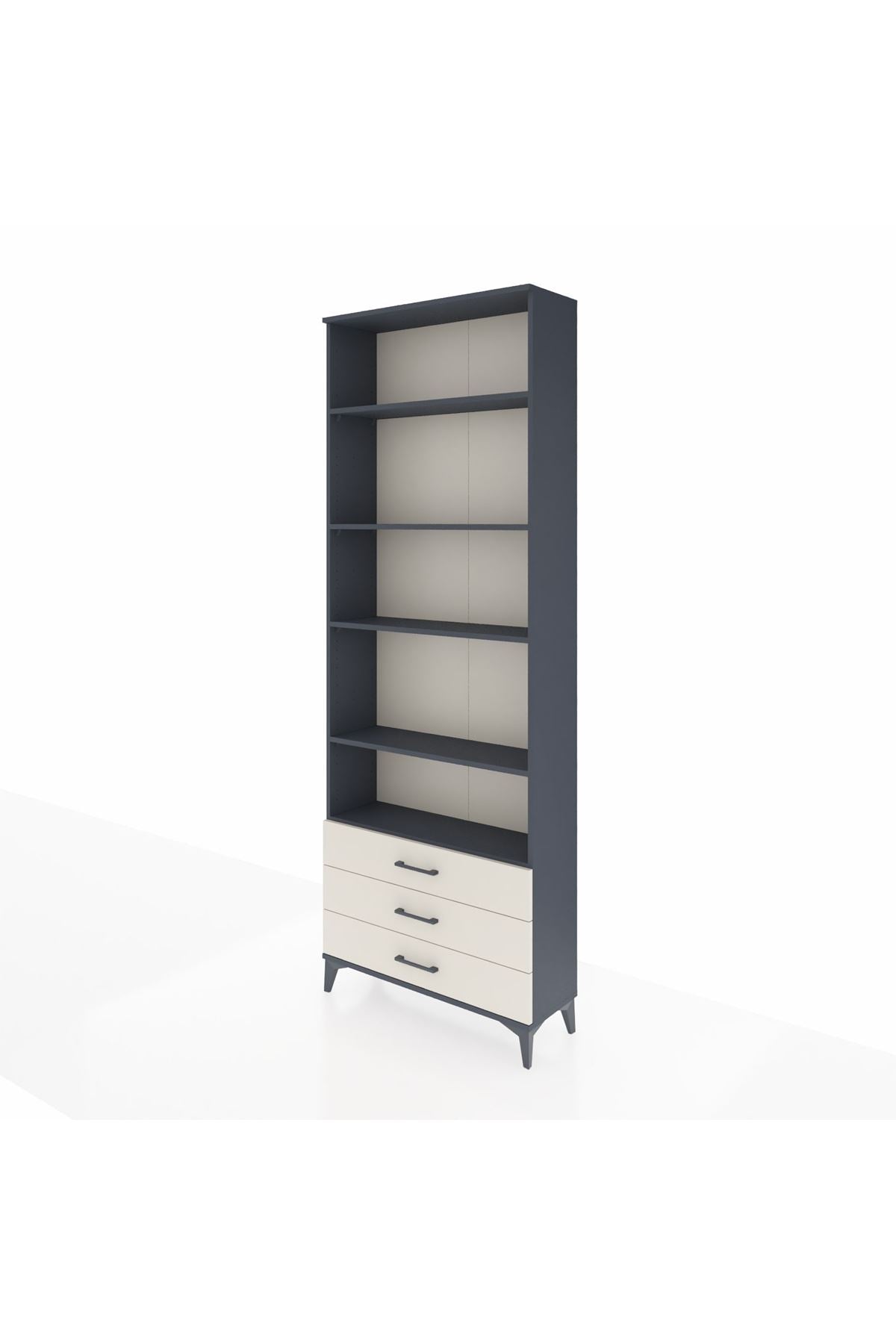 Arges Dolap 5 Raflı 3 Çekmeceli 88x30x243 - S33M264V4A