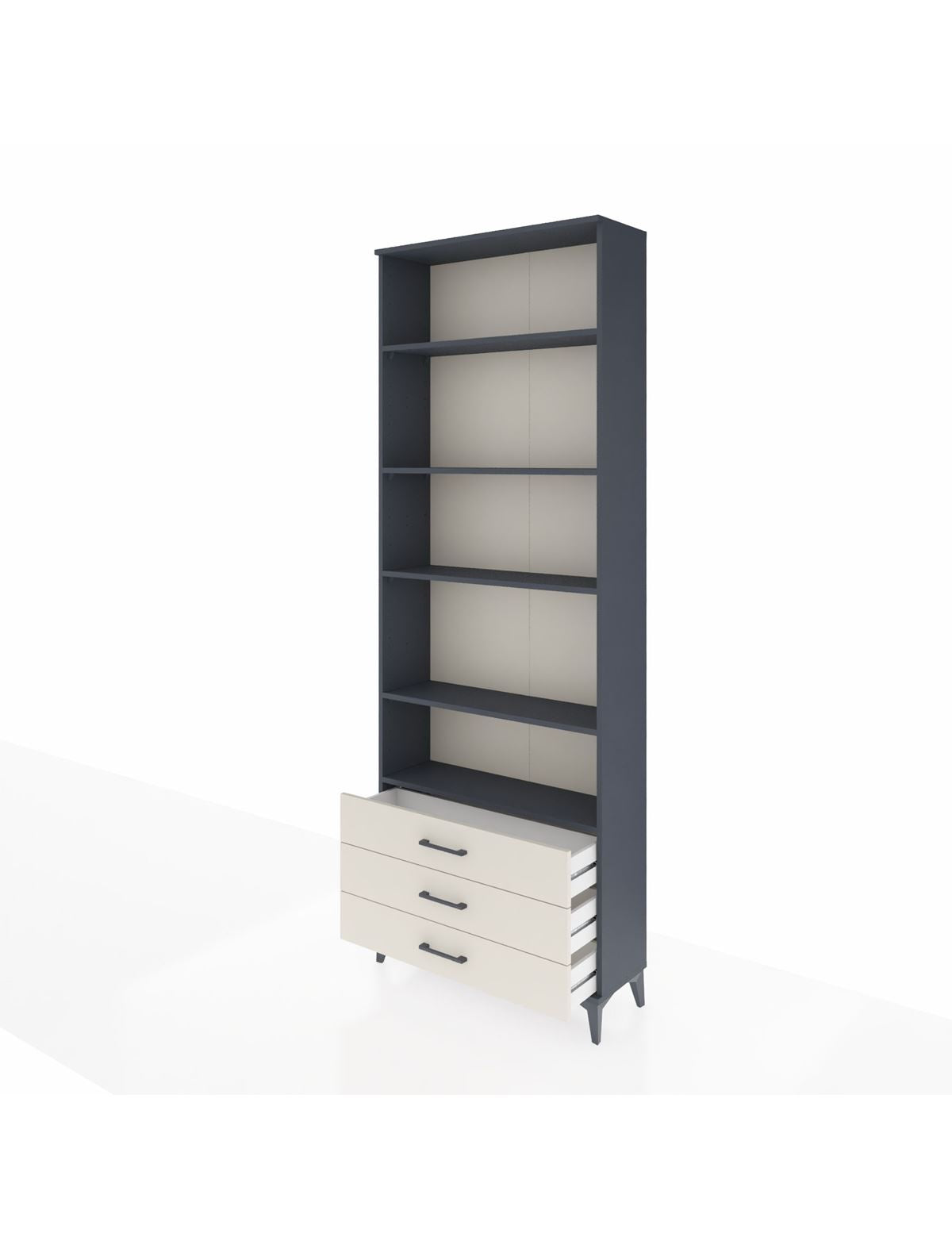 Arges Dolap 5 Raflı 3 Çekmeceli 88x30x243 - S33M264V4A
