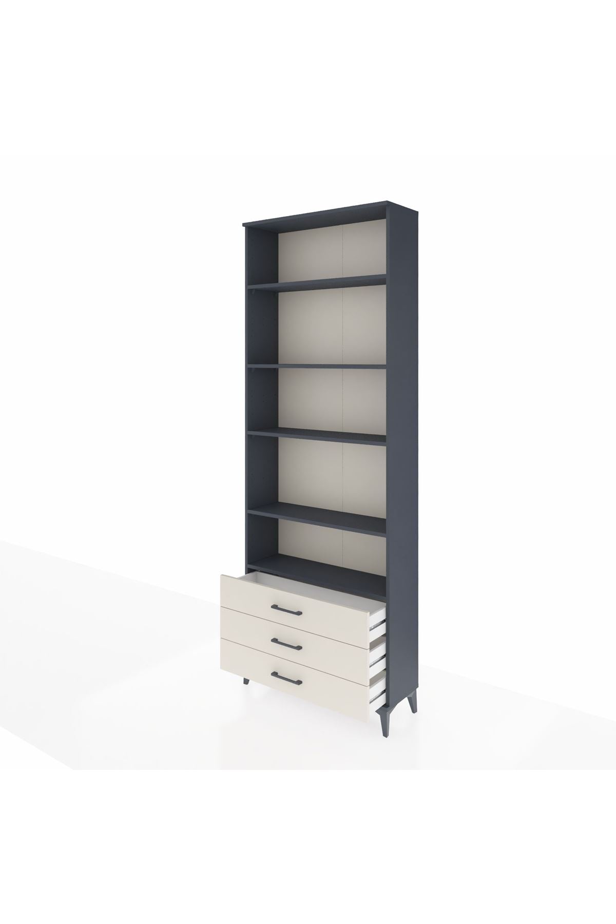 Arges Dolap 5 Raflı 3 Çekmeceli 88x30x243 - S33M264V4A