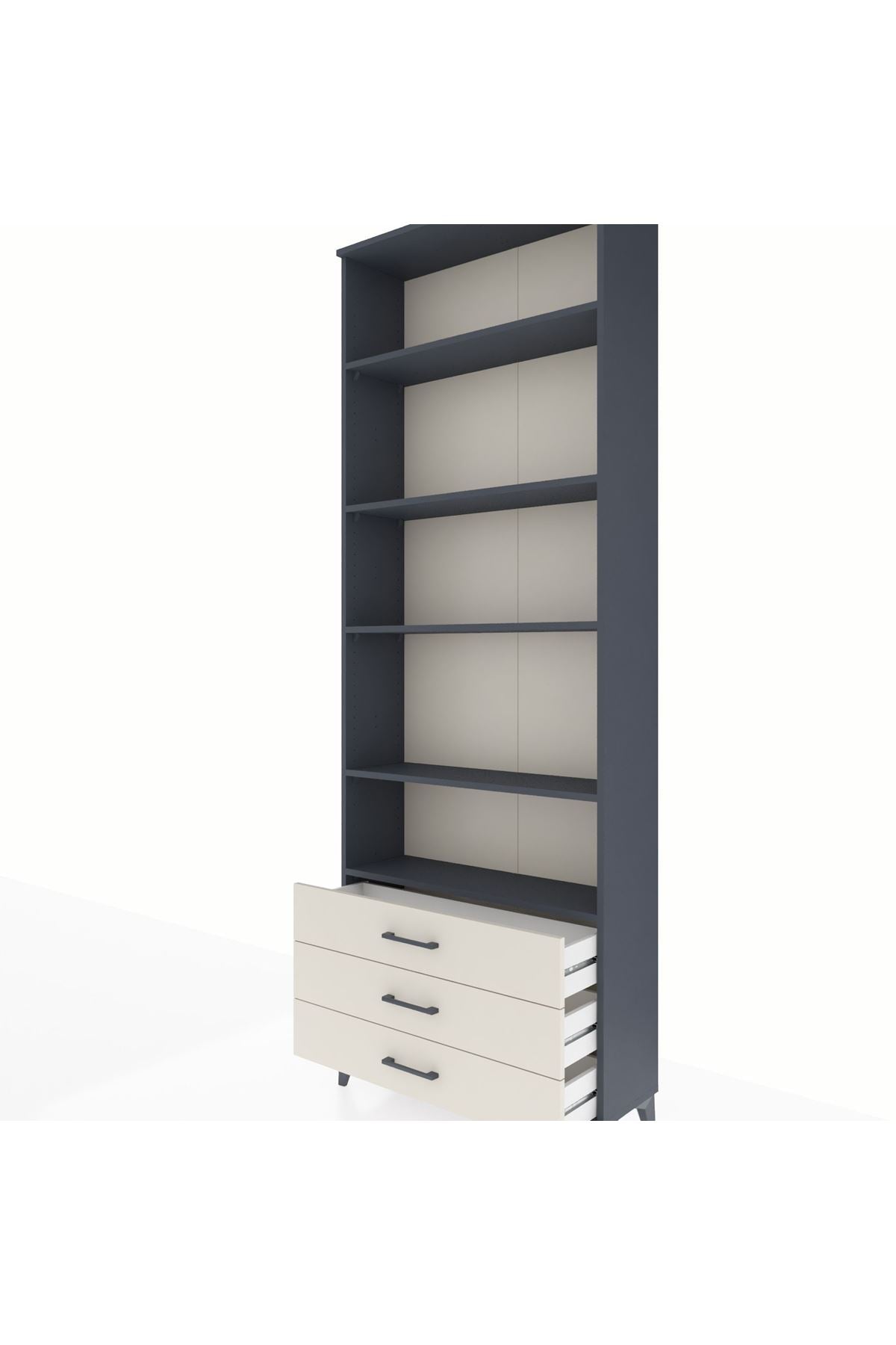 Arges Dolap 5 Raflı 3 Çekmeceli 88x30x243 - S33M264V4A