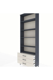 Arges Dolap 5 Raflı 3 Çekmeceli 88x30x243 - S33M264V4A