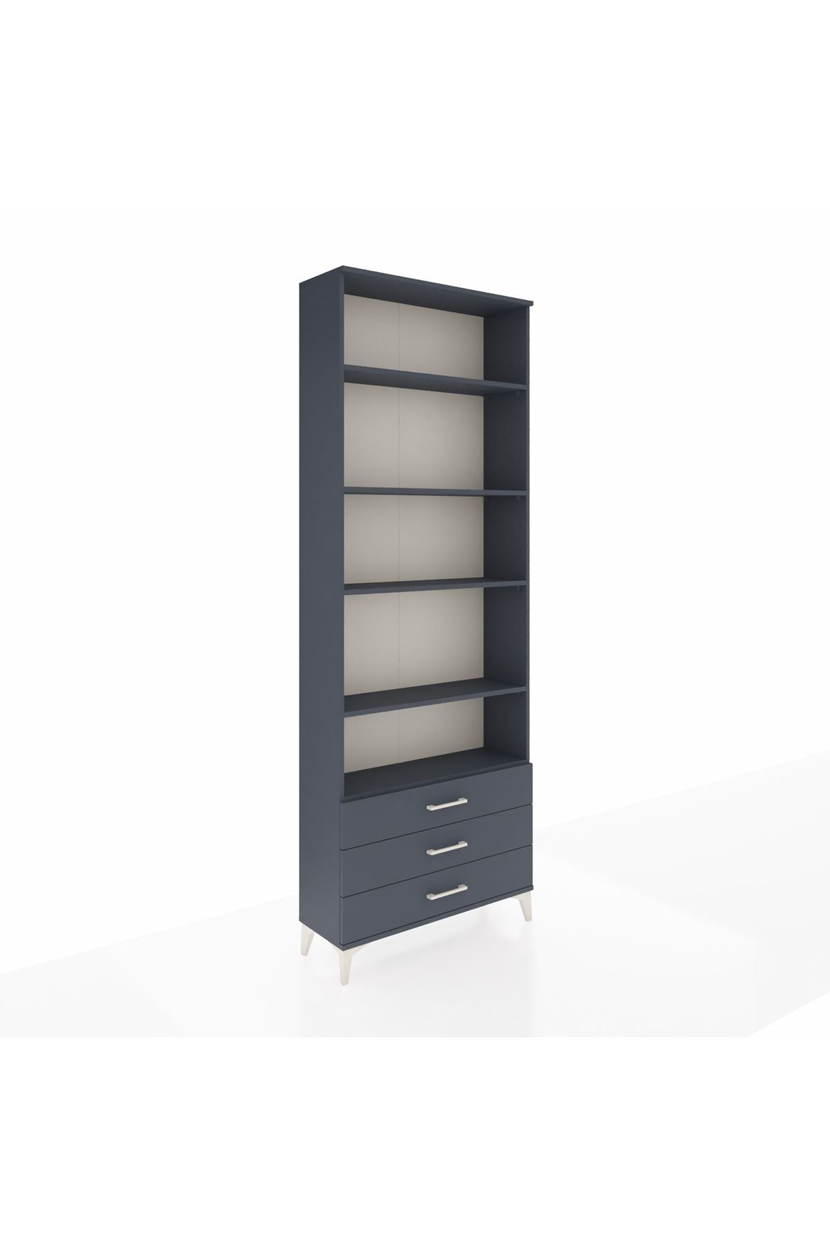 Arges Dolap 5 Raflı 3 Çekmeceli 88x30x243 - S33M264V5A