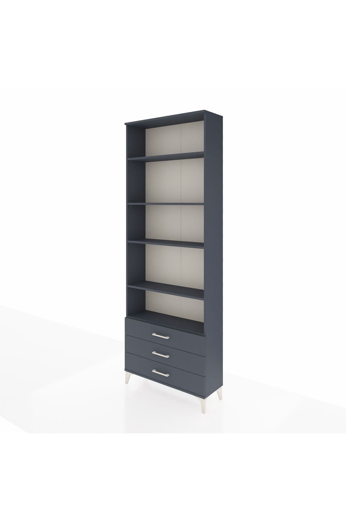 Arges Dolap 5 Raflı 3 Çekmeceli 88x30x243 - S33M264V5A