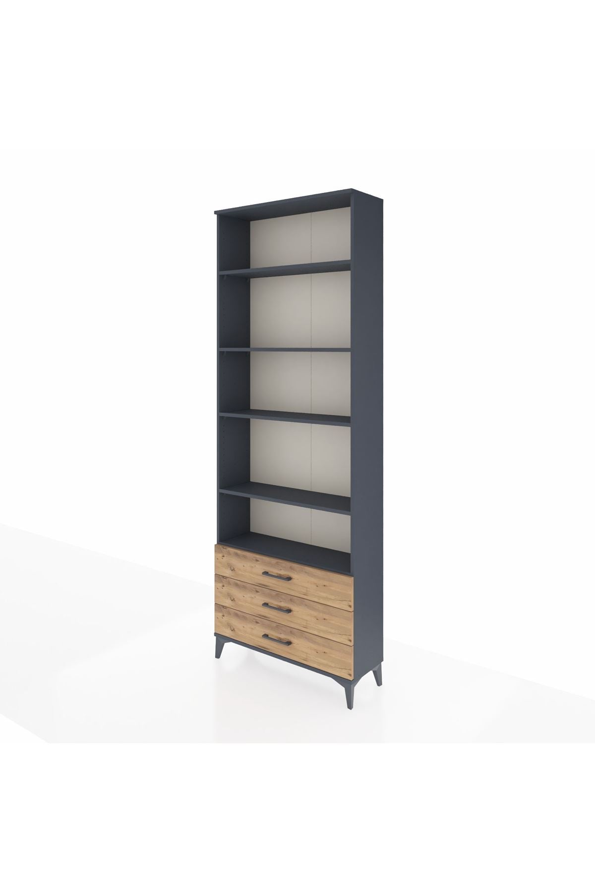 Arges Dolap 5 Raflı 3 Çekmeceli 88x30x243 - S33M264V6A