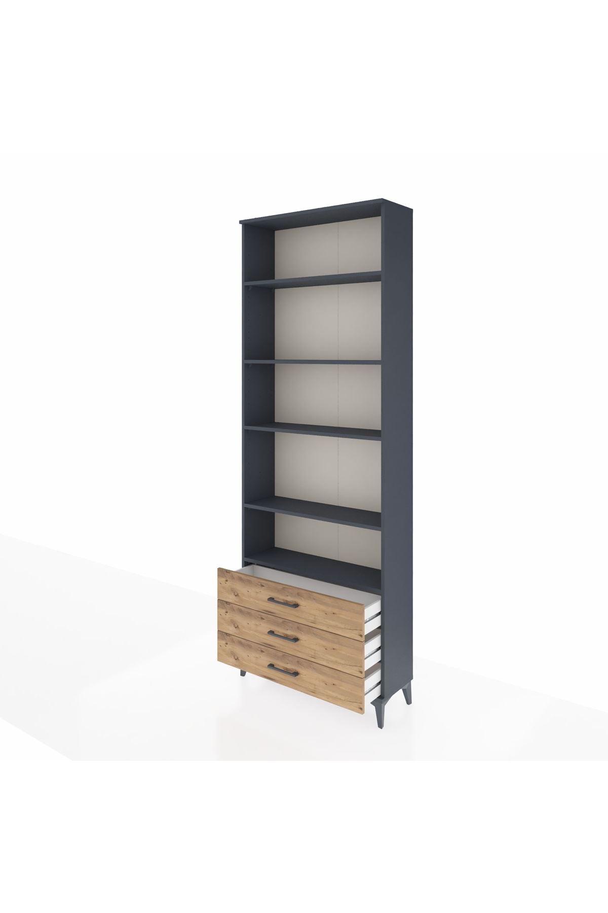 Arges Dolap 5 Raflı 3 Çekmeceli 88x30x243 - S33M264V6A