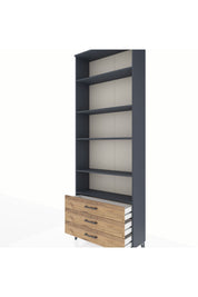Arges Dolap 5 Raflı 3 Çekmeceli 88x30x243 - S33M264V6A