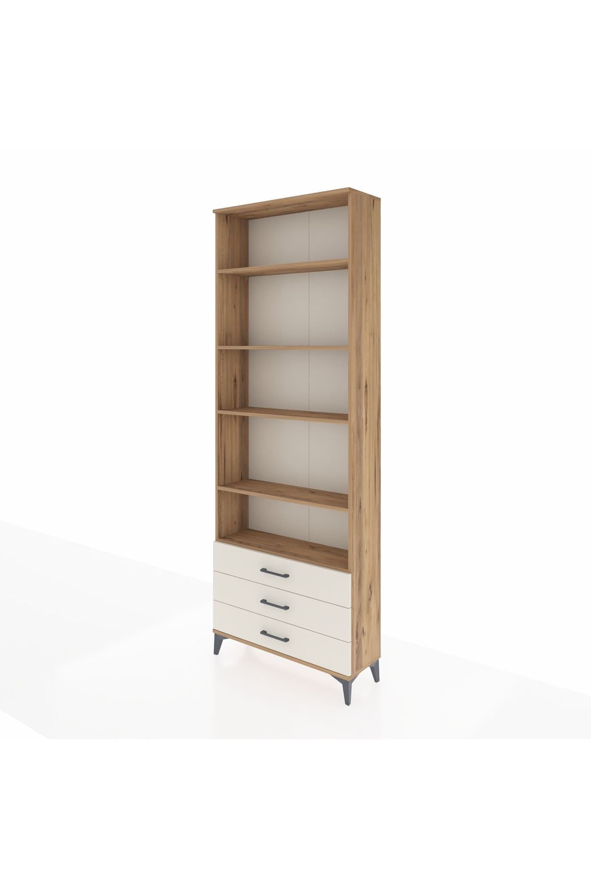 Arges Dolap 5 Raflı 3 Çekmeceli 88x30x243 - S33M264V7A