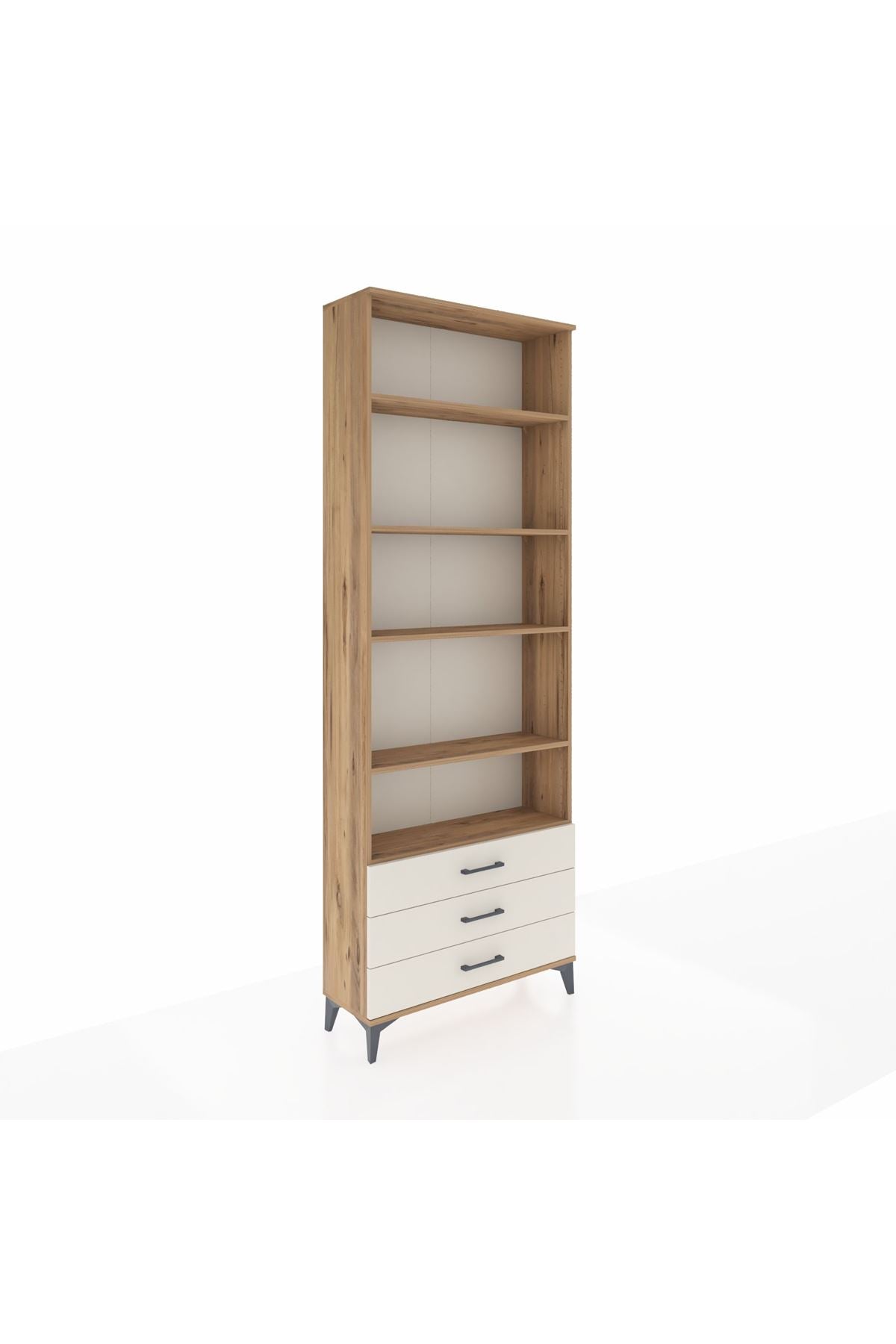 Arges Dolap 5 Raflı 3 Çekmeceli 88x30x243 - S33M264V7A