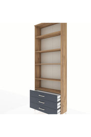 Arges Dolap 5 Raflı 3 Çekmeceli 88x30x243 - S33M264V8A