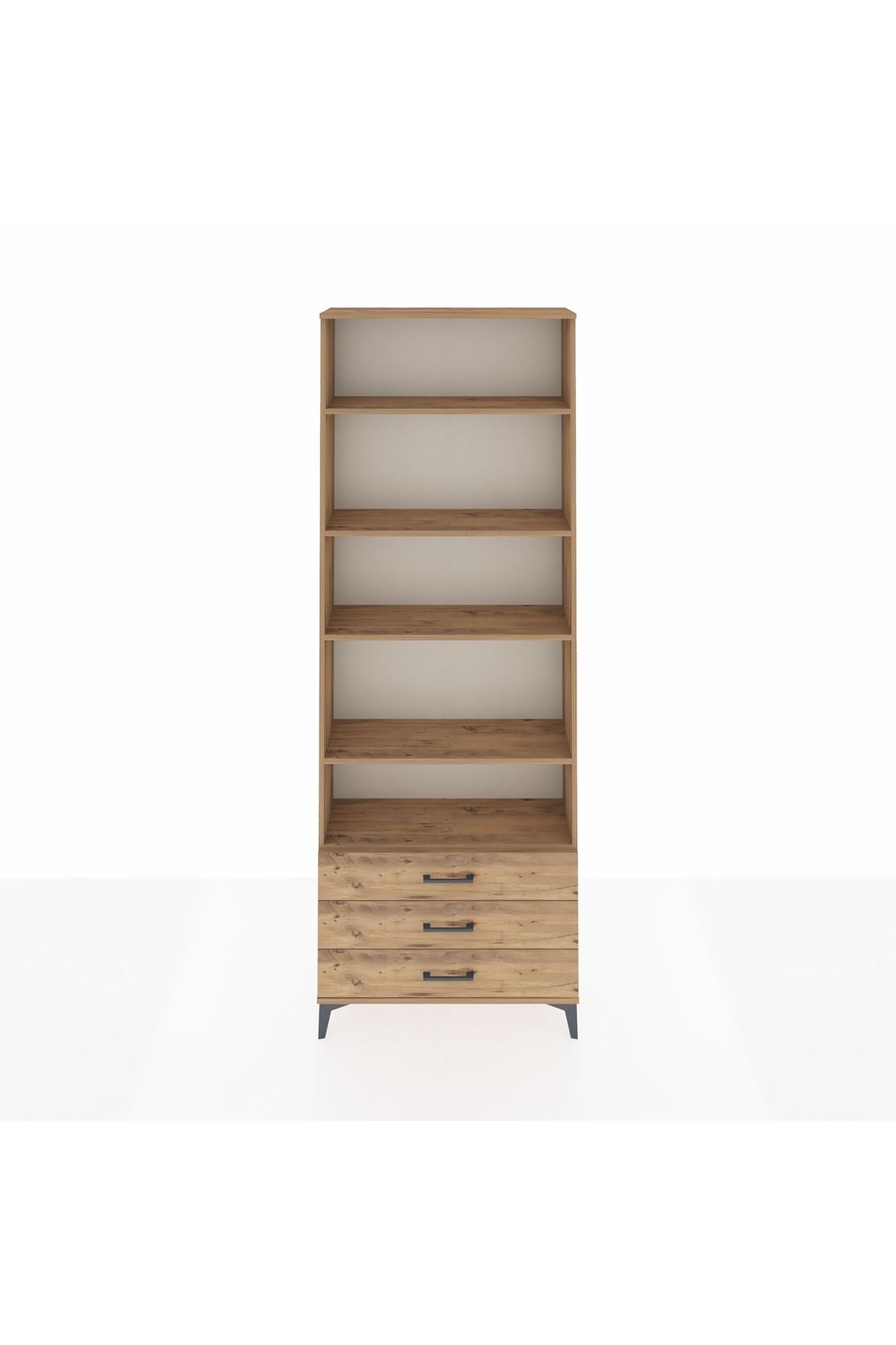 Arges Dolap 5 Raflı 3 Çekmeceli 88x30x243 - S33M264V9A