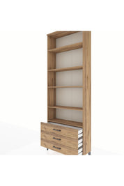 Arges Dolap 5 Raflı 3 Çekmeceli 88x30x243 - S33M264V9A