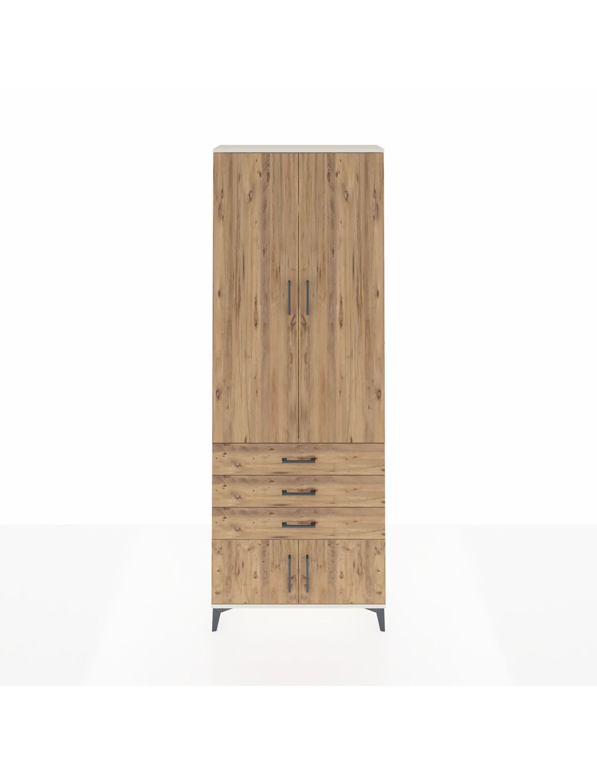 Arges Dolap 4 Raflı 3 Çekmeceli 4 Kapaklı 88x30x243 - S33M265V3A