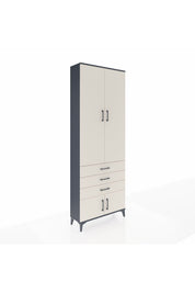 Arges Dolap 4 Raflı 3 Çekmeceli 4 Kapaklı 88x30x243 - S33M265V4A