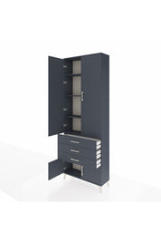 Arges Dolap 4 Raflı 3 Çekmeceli 4 Kapaklı 88x30x243 - S33M265V5A