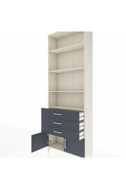 Arges Dolap 4 Raflı 3 Çekmeceli 2 Kapaklı 88x30x243 - S33M266V2A