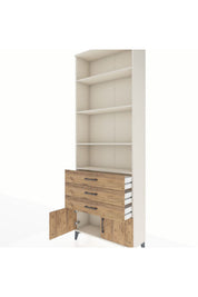 Arges Dolap 4 Raflı 3 Çekmeceli 2 Kapaklı 88x30x243 - S33M266V3A