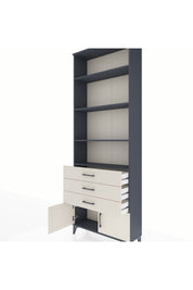 Arges Dolap 4 Raflı 3 Çekmeceli 2 Kapaklı 88x30x243 - S33M266V4A