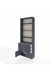 Arges Dolap 4 Raflı 3 Çekmeceli 2 Kapaklı 88x30x243 - S33M266V5A