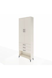 Arges Dolap 4 Raflı 3 Çekmeceli 2 Kapaklı 88x30x243 - S33M267V1A