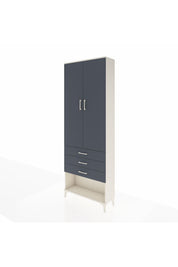 Arges Dolap 4 Raflı 3 Çekmeceli 2 Kapaklı 88x30x243 - S33M267V2A