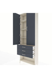Arges Dolap 4 Raflı 3 Çekmeceli 2 Kapaklı 88x30x243 - S33M267V2A