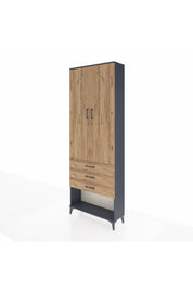 Arges Dolap 4 Raflı 3 Çekmeceli 2 Kapaklı 88x30x243 - S33M267V6A