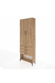 Arges Dolap 4 Raflı 3 Çekmeceli 2 Kapaklı 88x30x243 - S33M267V9A
