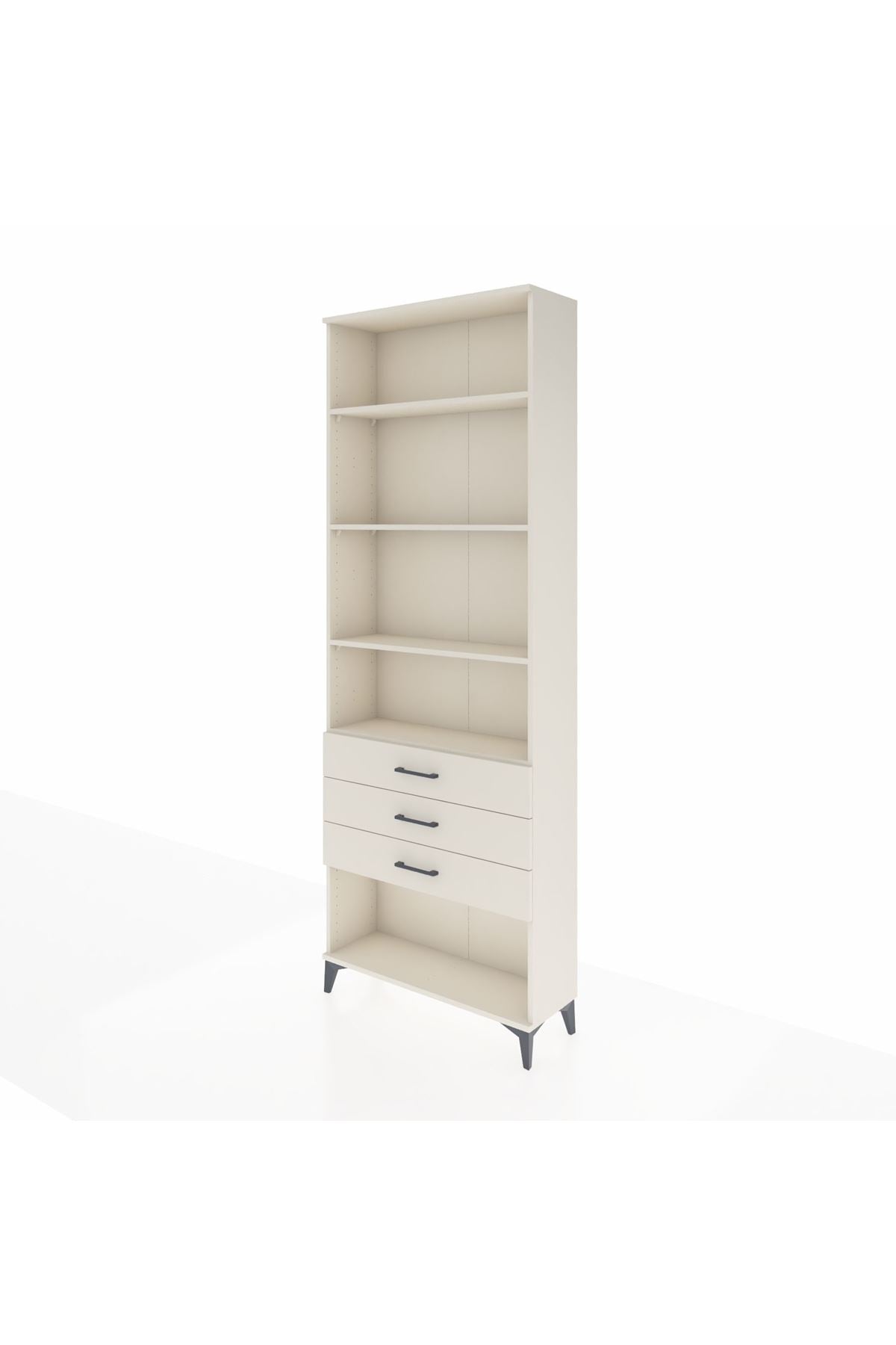 Arges Dolap 4 Raflı 3 Çekmeceli 88x30x243 - S33M268V1A