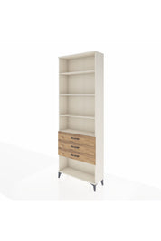 Arges Dolap 4 Raflı 3 Çekmeceli 88x30x243 - S33M268V3A