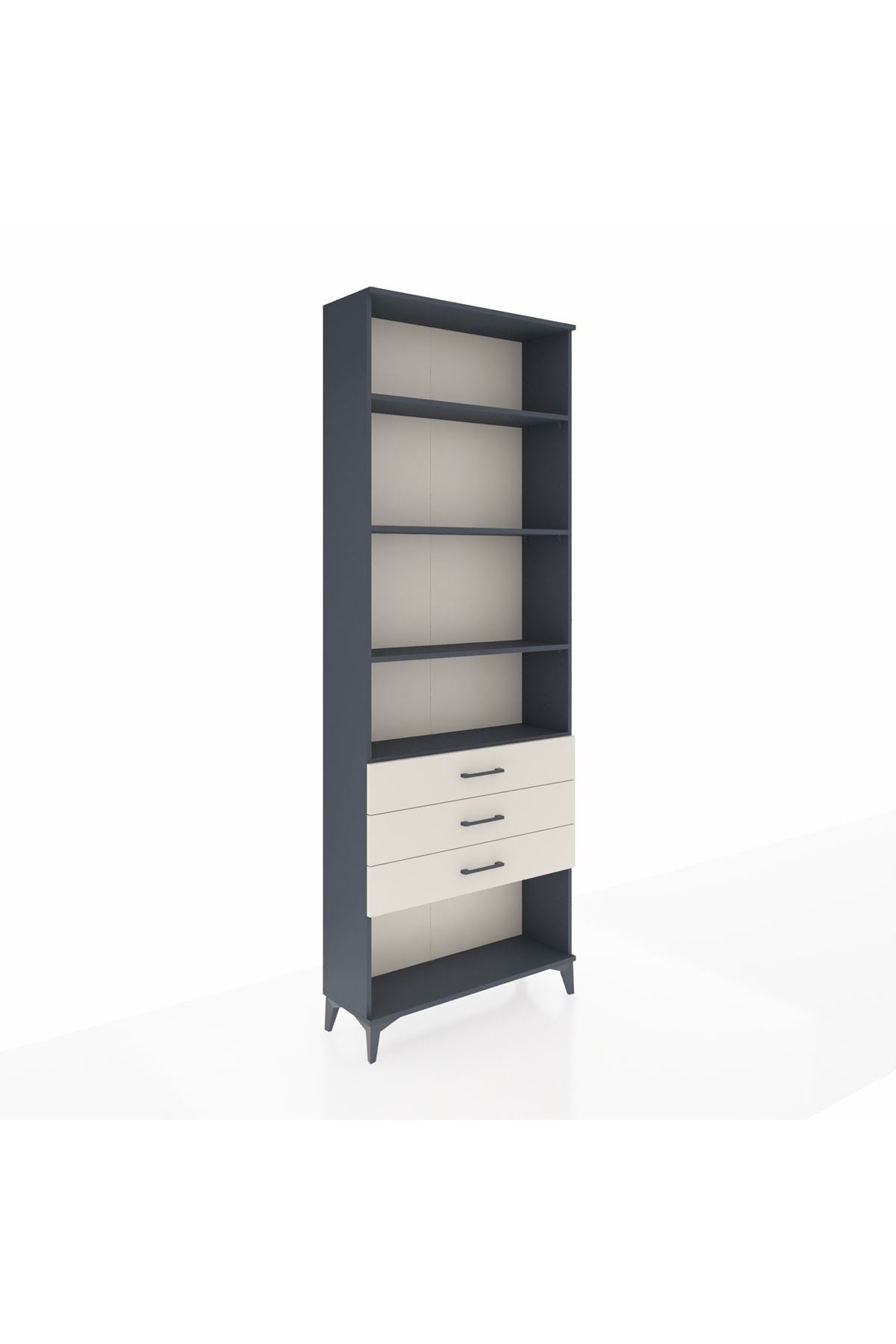 Arges Dolap 4 Raflı 3 Çekmeceli 88x30x243 - S33M268V4A