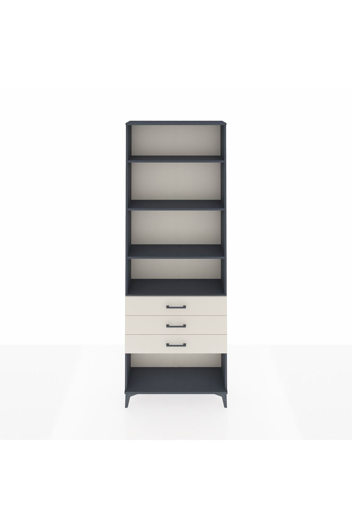 Arges Dolap 4 Raflı 3 Çekmeceli 88x30x243 - S33M268V4A