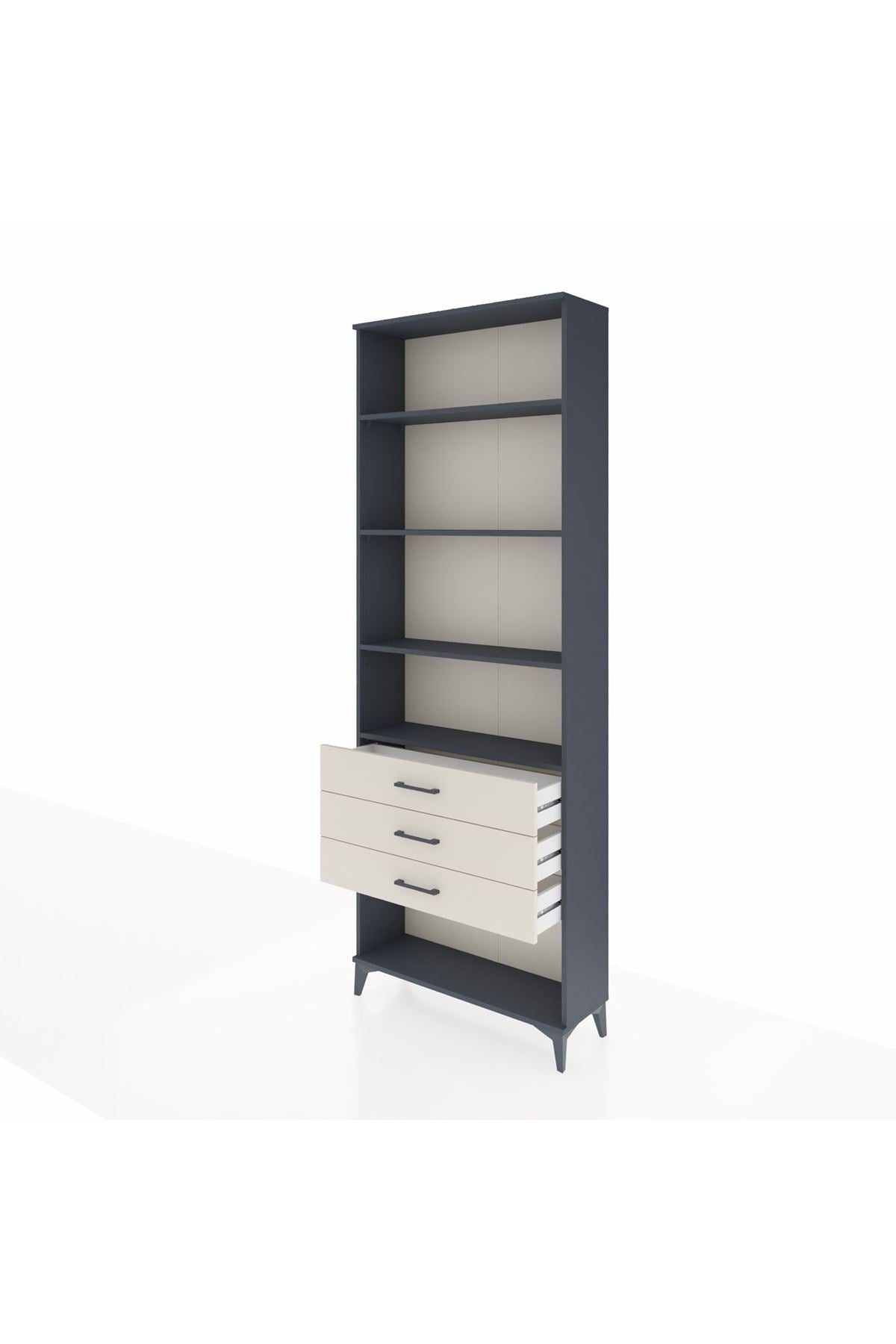 Arges Dolap 4 Raflı 3 Çekmeceli 88x30x243 - S33M268V4A