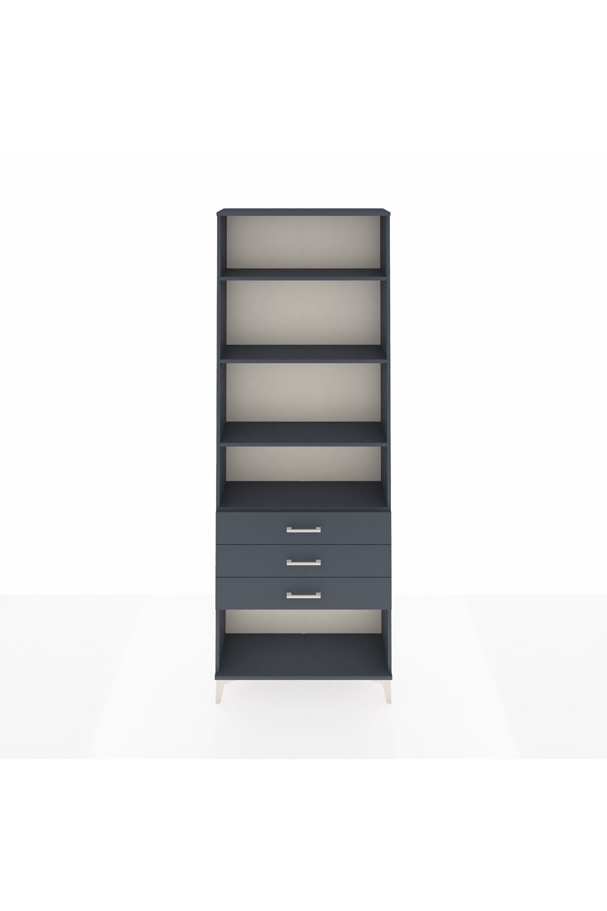Arges Dolap 4 Raflı 3 Çekmeceli 88x30x243 - S33M268V5A