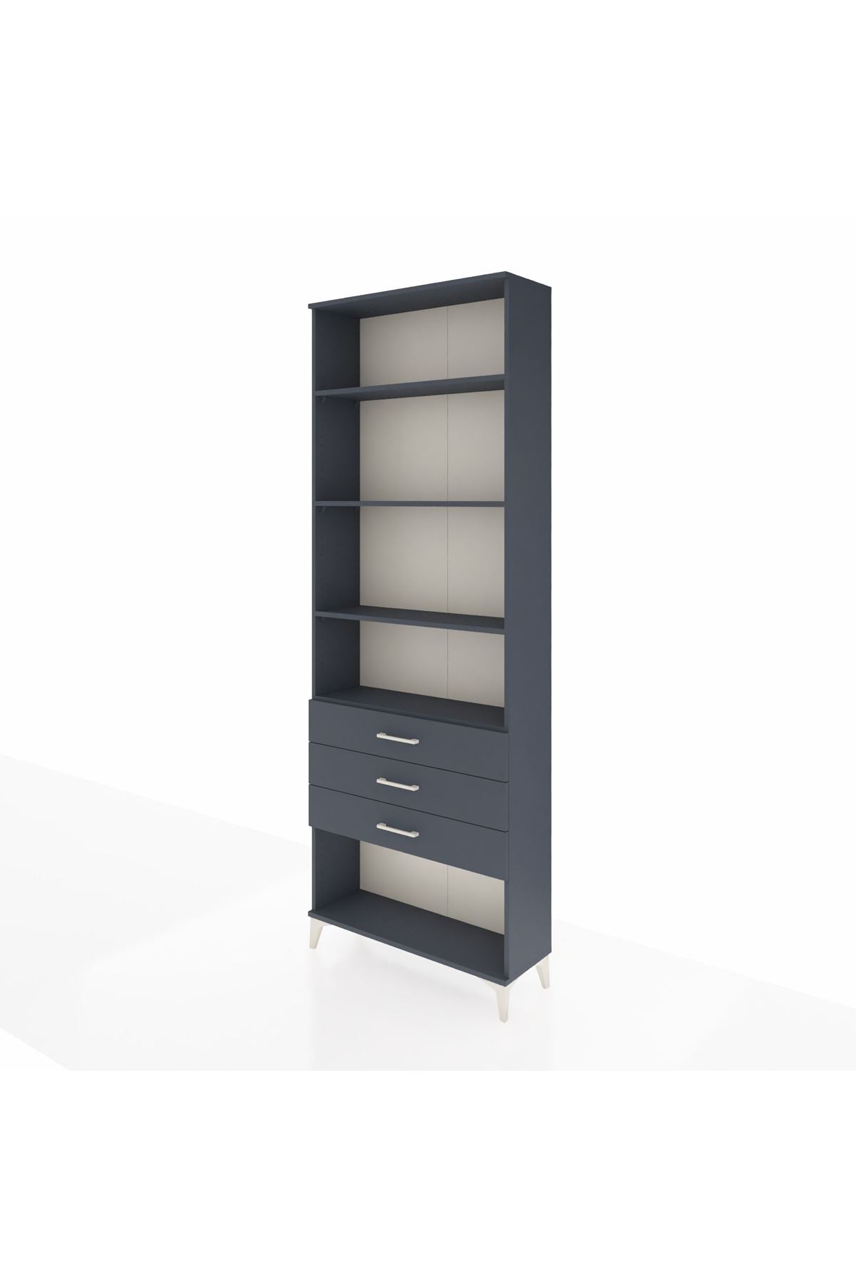 Arges Dolap 4 Raflı 3 Çekmeceli 88x30x243 - S33M268V5A