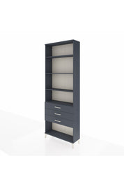 Arges Dolap 4 Raflı 3 Çekmeceli 88x30x243 - S33M268V5A