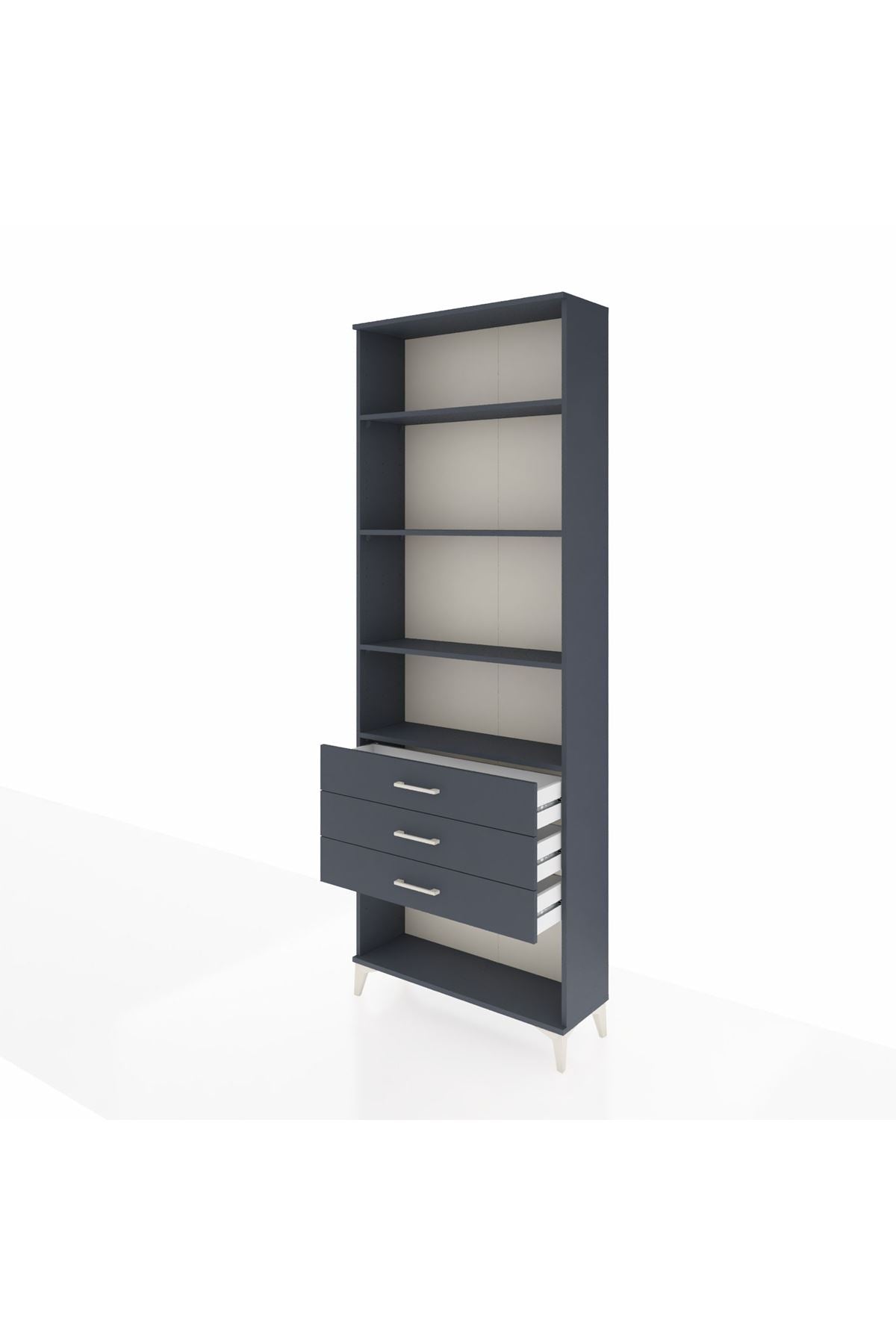 Arges Dolap 4 Raflı 3 Çekmeceli 88x30x243 - S33M268V5A