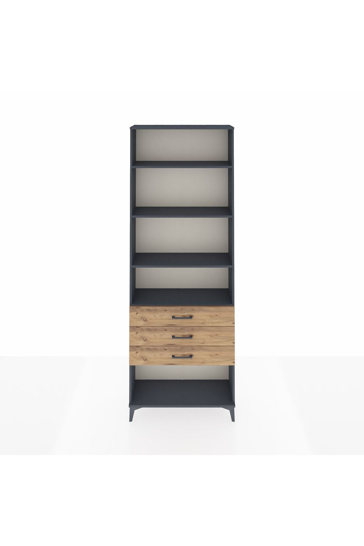 Arges Dolap 4 Raflı 3 Çekmeceli 88x30x243 - S33M268V6A
