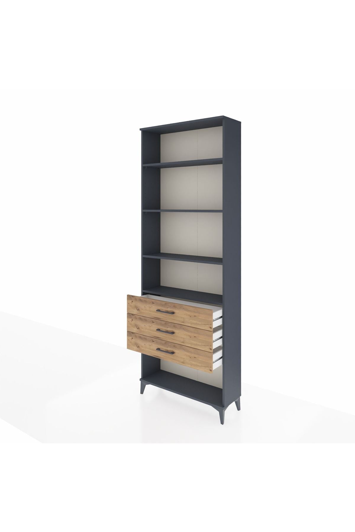 Arges Dolap 4 Raflı 3 Çekmeceli 88x30x243 - S33M268V6A