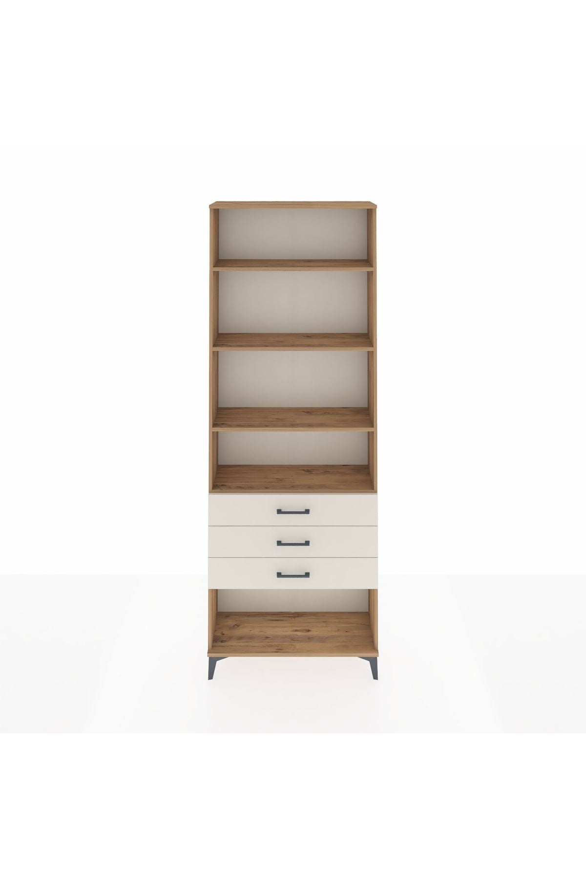 Arges Dolap 4 Raflı 3 Çekmeceli 88x30x243 - S33M268V7A