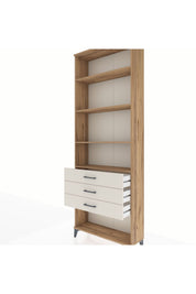 Arges Dolap 4 Raflı 3 Çekmeceli 88x30x243 - S33M268V7A
