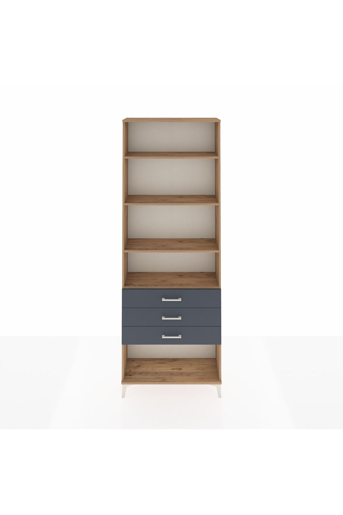 Arges Dolap 4 Raflı 3 Çekmeceli 88x30x243 - S33M268V8A