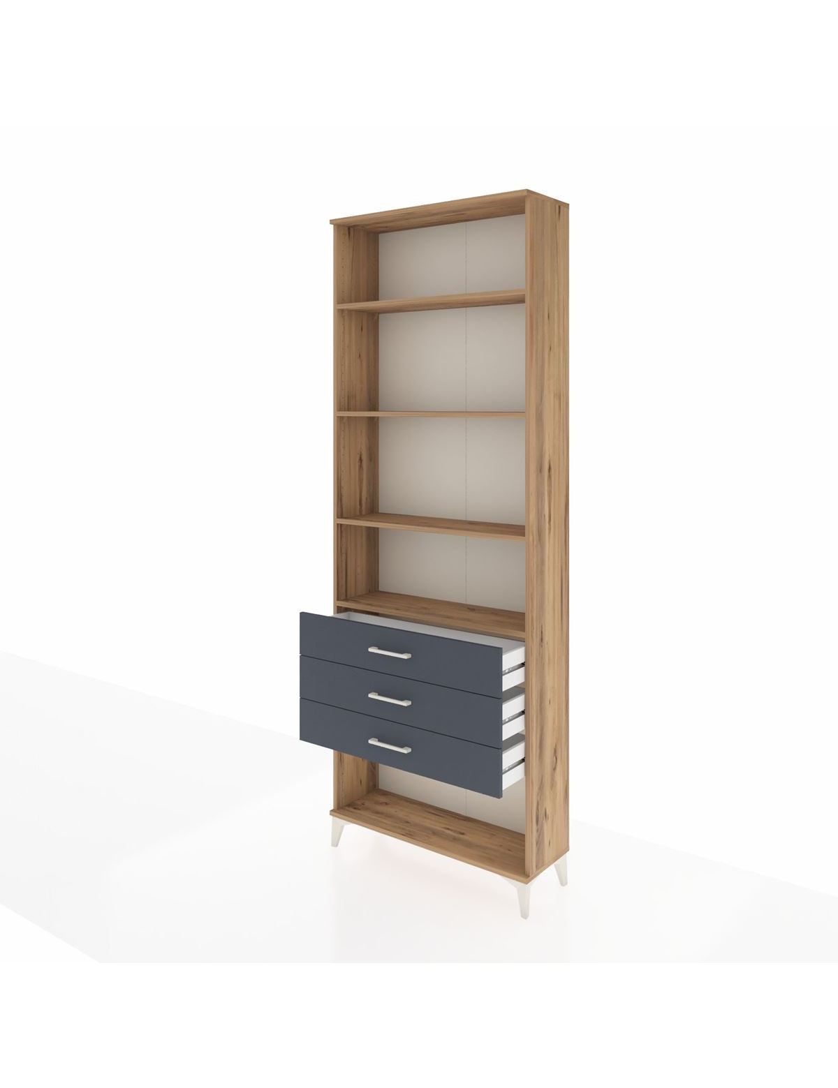 Arges Dolap 4 Raflı 3 Çekmeceli 88x30x243 - S33M268V8A