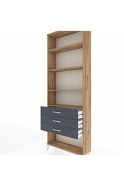 Arges Dolap 4 Raflı 3 Çekmeceli 88x30x243 - S33M268V8A