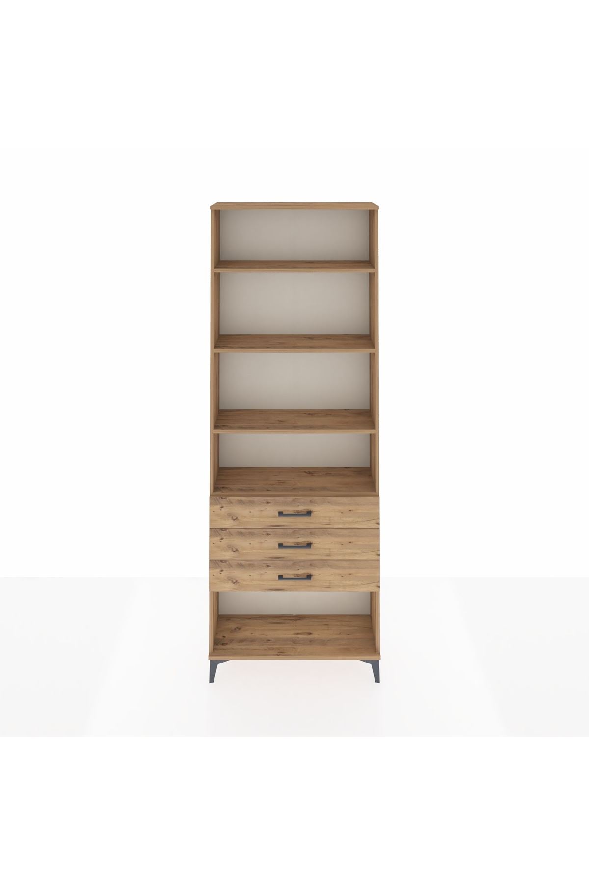 Arges Dolap 4 Raflı 3 Çekmeceli 88x30x243 - S33M268V9A