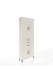 Arges Dolap 4 Raflı 3 Çekmeceli 4 Kapaklı 88x30x243 - S33M269V1A